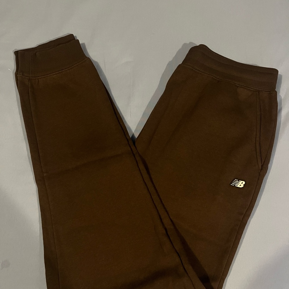 New Balance Brown Sweatpants Straight Leg Joggers